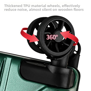 Θήκη ταξιδιού-οργανωτής με αλουμινένιο περίβλημα, φερμουάρ, επένδυση ABS+PC, κατάλληλο για μητέρα-παιδί