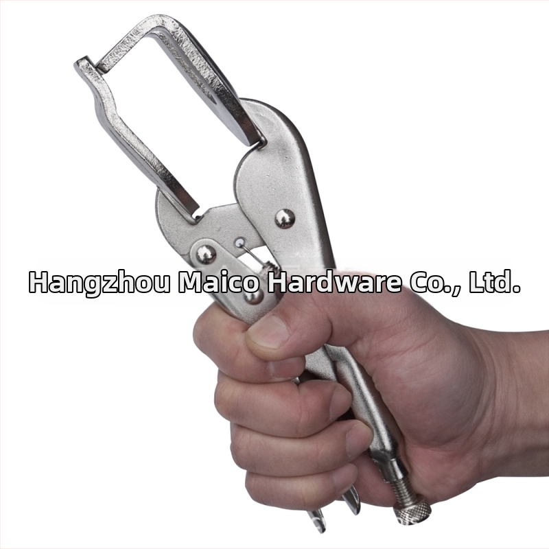 MACWORK W-тип заваръчни клещи, челюсти от 45# стомана, челюстно отваряне 15 мм, тегло 599 g, тежък заваръчен инструмент