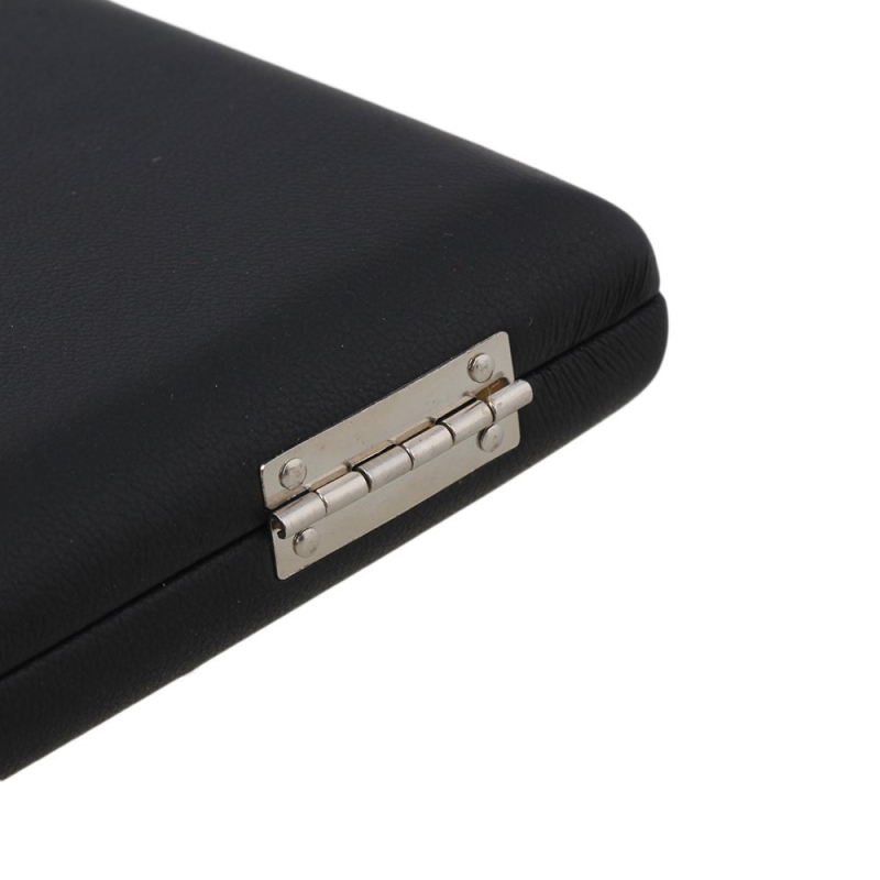 Cutie pentru bețișoare pentru clarinet și saxofon — MG-01417, lemn masiv + piele PU + panou de sticlă, ambalaj OPP, fabricat în China