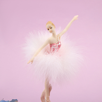 Φιγούρα από Xin Hongmao - Κορίτσι μπαλέτου με μουσικό κουτί, συνθετική ρητίνη