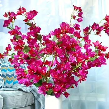 Dirbtinis bougainvillea žiedas iš šilko — namų dekorui, vestuvėms ir fotografijos rekvizitams — stilizavimas, reljefas, įpurškimo liejimas, ekrano spausdinimas; Įvairovė 18904525367