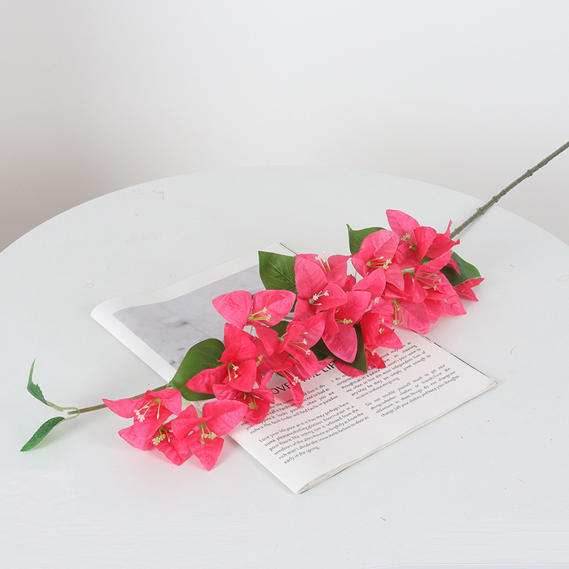 Dirbtinis bougainvillea žiedas iš šilko — namų dekorui, vestuvėms ir fotografijos rekvizitams — stilizavimas, reljefas, įpurškimo liejimas, ekrano spausdinimas; Įvairovė 18904525367