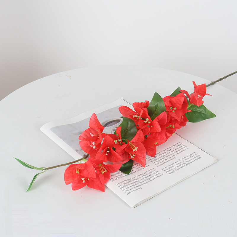 Dirbtinis bougainvillea žiedas iš šilko — namų dekorui, vestuvėms ir fotografijos rekvizitams — stilizavimas, reljefas, įpurškimo liejimas, ekrano spausdinimas; Įvairovė 18904525367