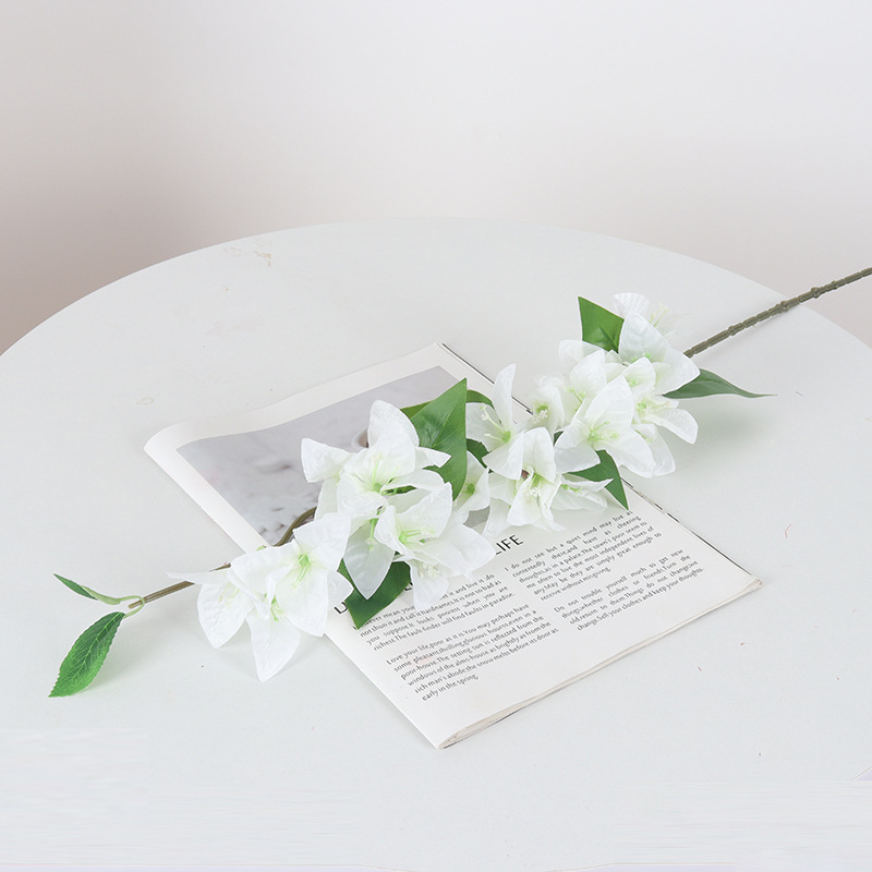 Dirbtinis bougainvillea žiedas iš šilko — namų dekorui, vestuvėms ir fotografijos rekvizitams — stilizavimas, reljefas, įpurškimo liejimas, ekrano spausdinimas; Įvairovė 18904525367