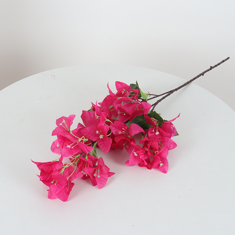 Dirbtinis bougainvillea žiedas iš šilko — namų dekorui, vestuvėms ir fotografijos rekvizitams — stilizavimas, reljefas, įpurškimo liejimas, ekrano spausdinimas; Įvairovė 18904525367