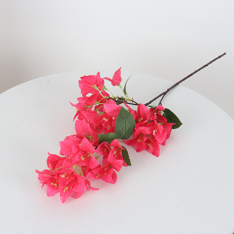 Dirbtinis bougainvillea žiedas iš šilko — namų dekorui, vestuvėms ir fotografijos rekvizitams — stilizavimas, reljefas, įpurškimo liejimas, ekrano spausdinimas; Įvairovė 18904525367