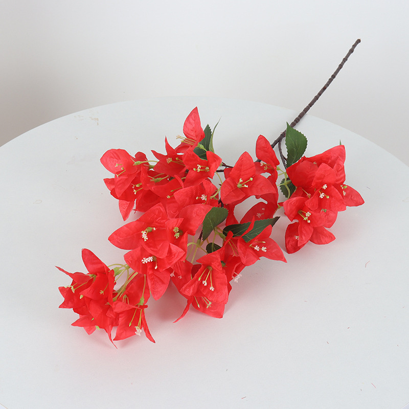 Dirbtinis bougainvillea žiedas iš šilko — namų dekorui, vestuvėms ir fotografijos rekvizitams — stilizavimas, reljefas, įpurškimo liejimas, ekrano spausdinimas; Įvairovė 18904525367
