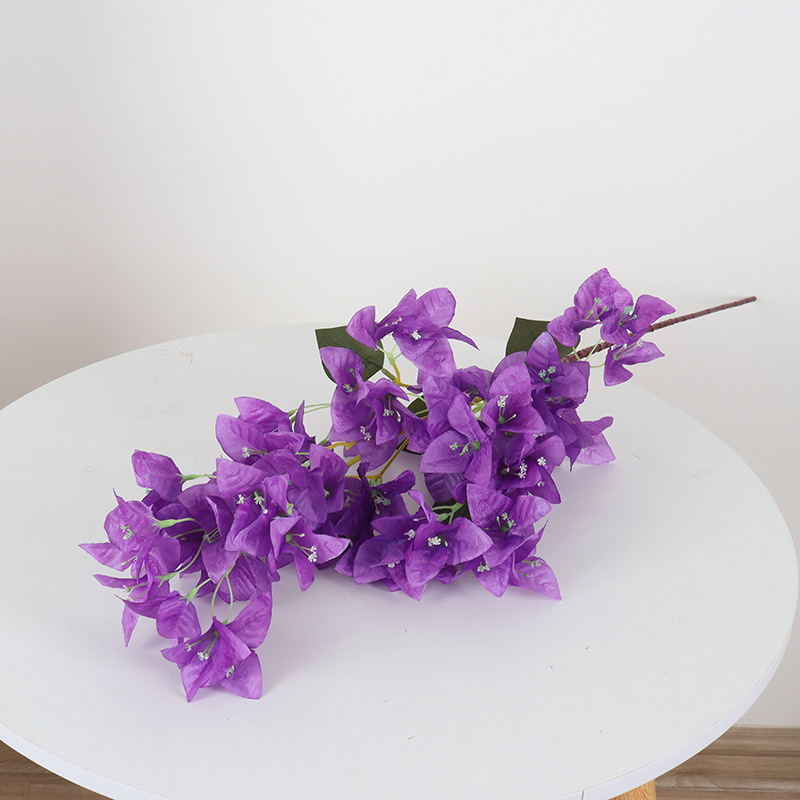 Dirbtinis bougainvillea žiedas iš šilko — namų dekorui, vestuvėms ir fotografijos rekvizitams — stilizavimas, reljefas, įpurškimo liejimas, ekrano spausdinimas; Įvairovė 18904525367