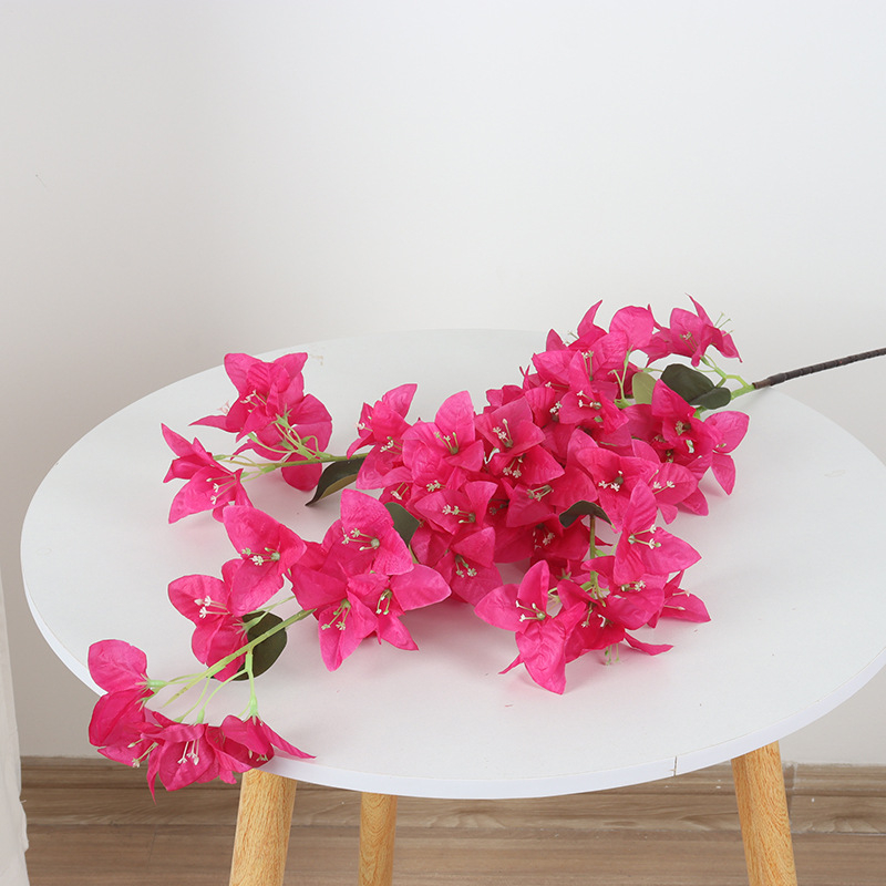 Dirbtinis bougainvillea žiedas iš šilko — namų dekorui, vestuvėms ir fotografijos rekvizitams — stilizavimas, reljefas, įpurškimo liejimas, ekrano spausdinimas; Įvairovė 18904525367