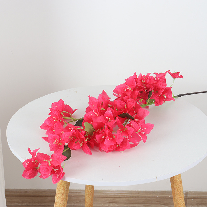 Dirbtinis bougainvillea žiedas iš šilko — namų dekorui, vestuvėms ir fotografijos rekvizitams — stilizavimas, reljefas, įpurškimo liejimas, ekrano spausdinimas; Įvairovė 18904525367