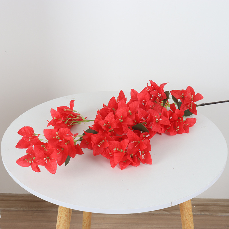 Dirbtinis bougainvillea žiedas iš šilko — namų dekorui, vestuvėms ir fotografijos rekvizitams — stilizavimas, reljefas, įpurškimo liejimas, ekrano spausdinimas; Įvairovė 18904525367