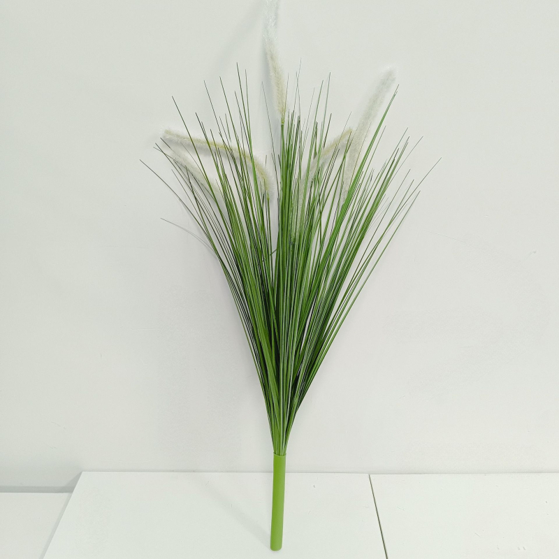 Изкуствен букет от тръстика – мек PVC, стилова изработка и инжекционно формиране, симулирана градинска разновидност, за сватба, открити пространства, реквизит за фотография и домашна декорация