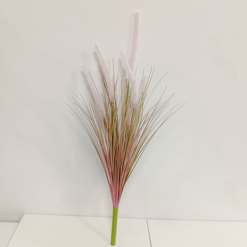 Изкуствен букет от тръстика – мек PVC, стилова изработка и инжекционно формиране, симулирана градинска разновидност, за сватба, открити пространства, реквизит за фотография и домашна декорация
