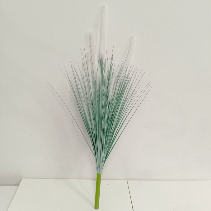 Изкуствен букет от тръстика – мек PVC, стилова изработка и инжекционно формиране, симулирана градинска разновидност, за сватба, открити пространства, реквизит за фотография и домашна декорация