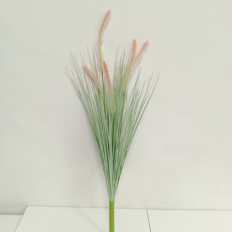 Изкуствен букет от тръстика – мек PVC, стилова изработка и инжекционно формиране, симулирана градинска разновидност, за сватба, открити пространства, реквизит за фотография и домашна декорация