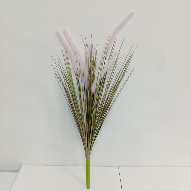 Изкуствен букет от тръстика – мек PVC, стилова изработка и инжекционно формиране, симулирана градинска разновидност, за сватба, открити пространства, реквизит за фотография и домашна декорация