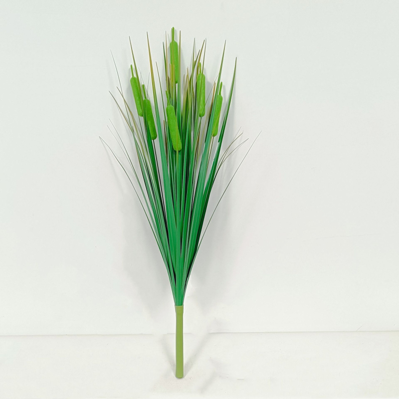 Изкуствен букет от тръстика – мек PVC, стилова изработка и инжекционно формиране, симулирана градинска разновидност, за сватба, открити пространства, реквизит за фотография и домашна декорация