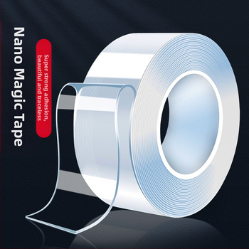 Nano dvostrana ljepljiva traka za zid - Prozirna, Vodootporna, Visoka viskoznost, Bez ostataka
