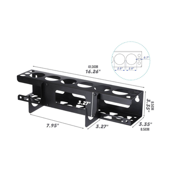 Στήριγμα όπλων από σίδηρο, 2-επίπεδο, μοντέρνος μινιμαλιστικός σχεδιασμός, εγκατάσταση με βίδες, οικιακή αποθήκευση στην κουζίνα (Σίδηρος; 2-επίπεδο; Μοντέρνος μινιμαλιστικός σχεδιασμός; Εγκατάσταση με βίδες; Οικιακή αποθήκευση)