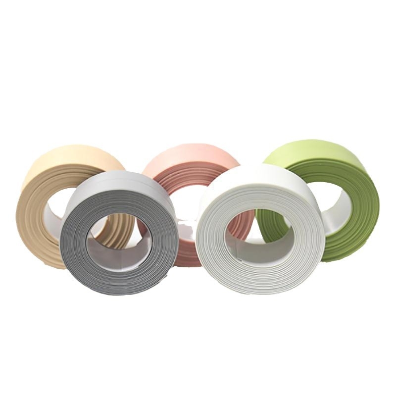 PVC анти-мъх уплътнител за ръба на тоалетната – декоративна лепяща лента за запечатване на пролуката под дъното, материал PVC, предназначение: декорация и защита от прах и влага