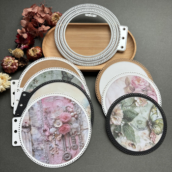 Kruhový rezací šablón z karbónovej ocele pre scrapbooking – Formička noža; Materiál: karbónová oceľ; Kategória: rezací šablón; Použitie: domáca potreba; Štýl: moderný minimalistický