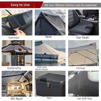 Ταινία επισκευής με ακρυλική βάση, αυτοκόλλητη, πλένεται, υψηλής ιξωδότητας, για επισκευή μουσαμά