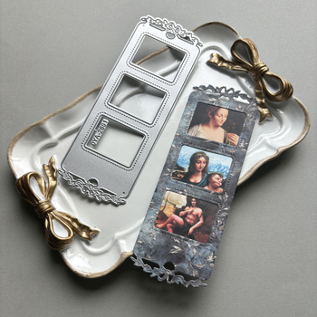 Vintage razidlo na výrez mašličky z karbónovej ocele, pre scrapbooking a DIY koláž; geometrický tvar; kovový nástroj; balené v samostatnom OPP vrecku; čínskeho štýlu