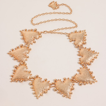 Метална талия-верижка за жени, екстравагантен стил, пусната през пролетта 2024.