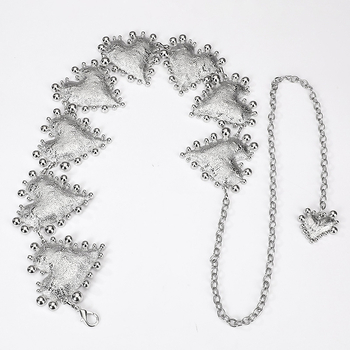 Метална талия-верижка за жени, екстравагантен стил, пусната през пролетта 2024.