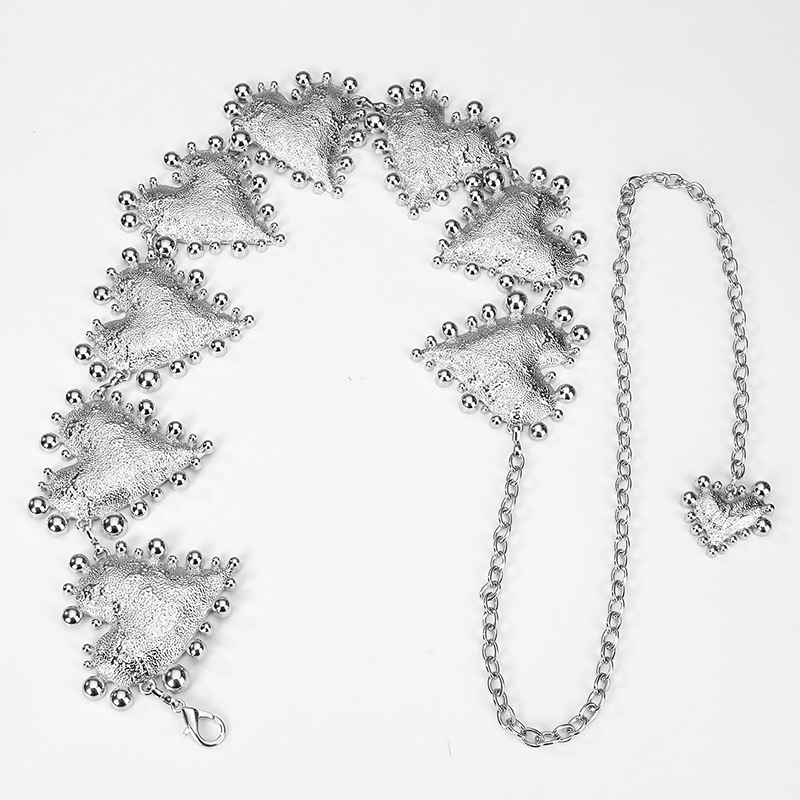 Метална талия-верижка за жени, екстравагантен стил, пусната през пролетта 2024.