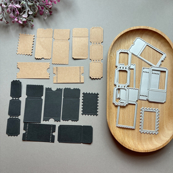 Rezací šablóna na scrapbooking – vintage retro séria, embossing, DIY (Materiál: uhlíková oceľ; Kategória: DIY; Štýl: moderný minimalizmus)