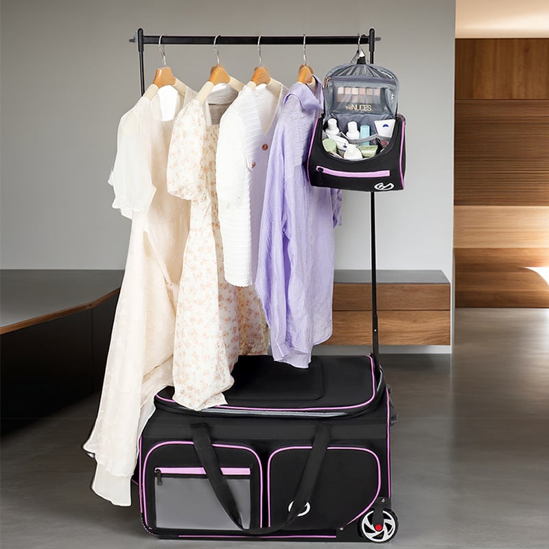 Cestovná taška na oblečenie s kolieskami – 20-35L, Oxford látka, podšívka z polyesteru, unisex, značka YH&CS