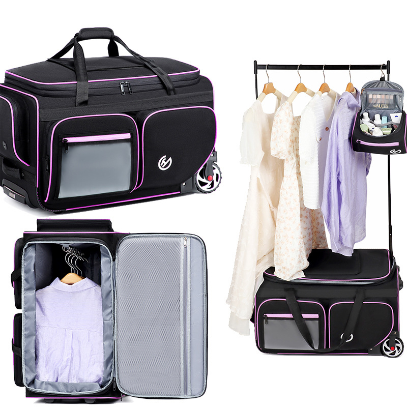 Cestovná taška na oblečenie s kolieskami – 20-35L, Oxford látka, podšívka z polyesteru, unisex, značka YH&CS