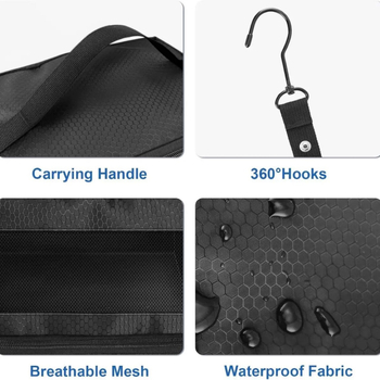 Φορητή κρεμαστή τσάντα αποθήκευσης ρούχων για ταξίδια, πολυεστέρας, μεγάλη χωρητικότητα, μοντέλο 25052102L