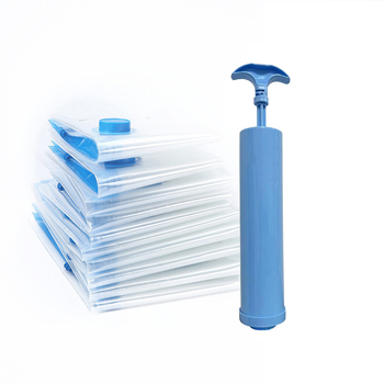 Stora skaidri vakuumo suspaudimo maišelis su pompa, PA+PE medžiaga, kilmė Zhejiang, pakuotė 10 vnt