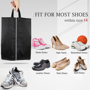 Αναδιπλούμενη τσάντα αποθήκευσης παπουτσιών με φερμουάρ, προστασία από σκόνη και υγρασία, φορητός πολυεστερικός κύβος για ταξίδια