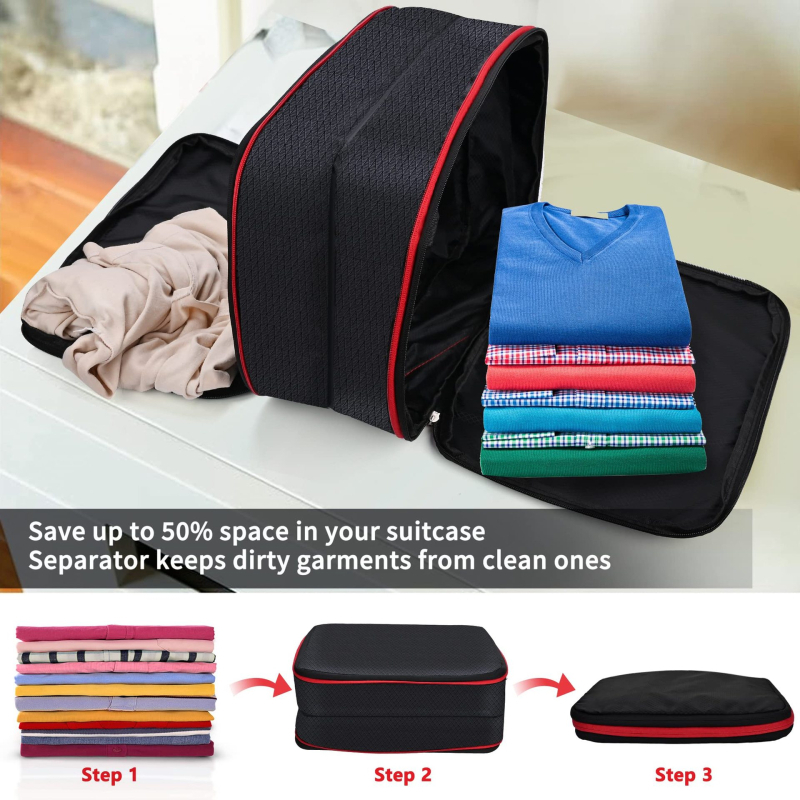 Yihong Kelioniniai kompresiniai saugojimo krepšiai, kubo formos, PP medžiaga, daugiafunkciniai, modelis MG15265, pakuotė 50 vnt.