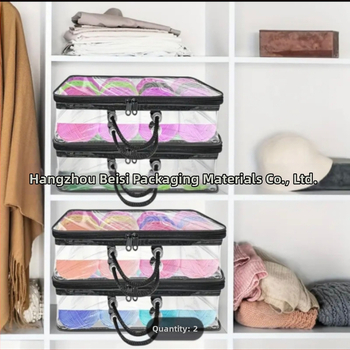 Διαφανής τσάντα αποθήκευσης παπλωμάτων από PVC με φερμουάρ, προστασία από σκόνη και υγρασία, πολυλειτουργική για παπλώματα και ρούχα, μοντέρνος μινιμαλιστικός σχεδιασμός