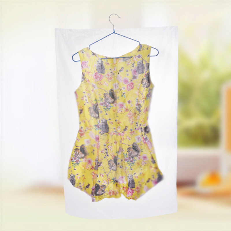 Костюмен калъф за закачане — прозрачен PE пакет за дрехи, защита от прах и влага