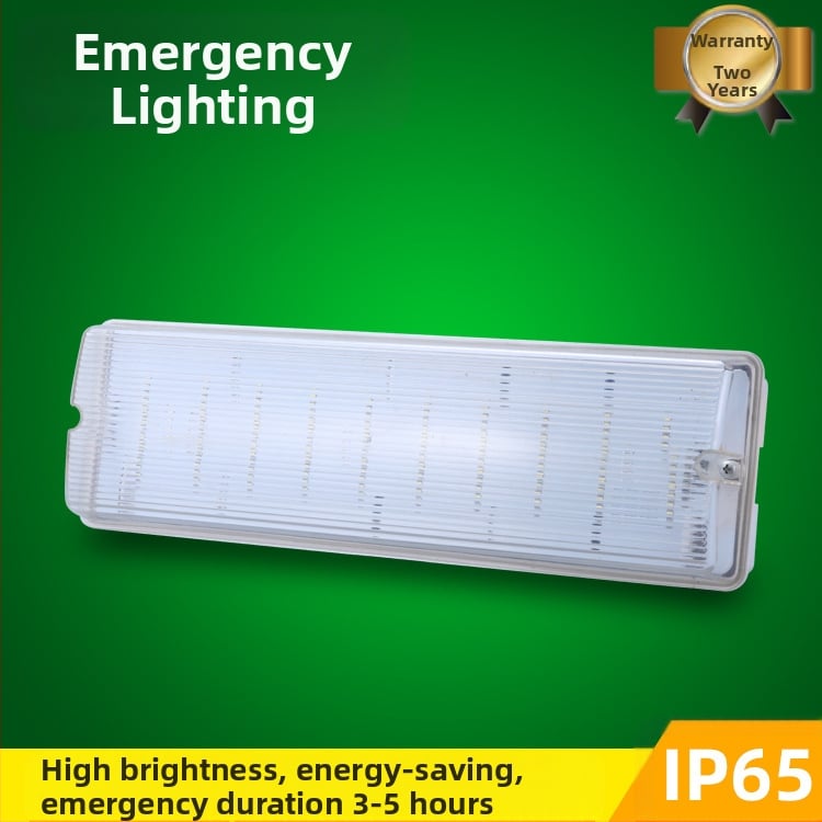 LED индикатор за аварийно осветление с енергоспестяване, пожаробезопасност, сигнал за евакуация и възможност за зареждане, модел KXD5489, IP30, 180–240 V, за обществени места