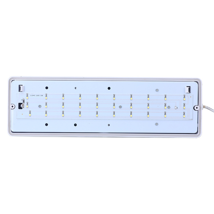 LED avarinio apšvietimo indikatorius su energijos taupymo funkcija, priešgaisrine sauga ir evakuacijos ženklas, modelis KXD5489, IP30, 180–240 V, viešosioms vietoms