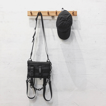 Vyrinė peties rankinė su unisex stiliumi, Oxford audinys, medvilninis pamušalas, geometrinis raštas (Unisex stilius; Oxford audinys; Medvilninis pamušalas; Geometrinis raštas; Vyrinė peties rankinė)