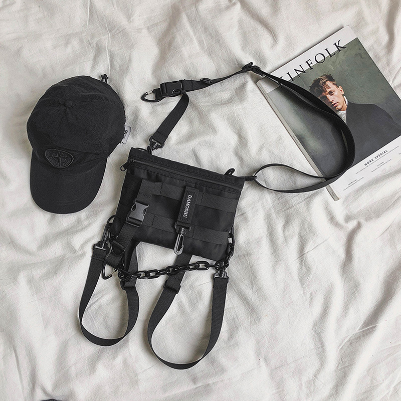 Vyrinė peties rankinė su unisex stiliumi, Oxford audinys, medvilninis pamušalas, geometrinis raštas (Unisex stilius; Oxford audinys; Medvilninis pamušalas; Geometrinis raštas; Vyrinė peties rankinė)