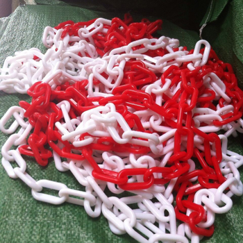 Plastikinė saugos grandinė kelių konusams — Gangtai, sintetinis dervos plokštė, injekcinis liejimas, įspėjimo ženklas, apskritas formos