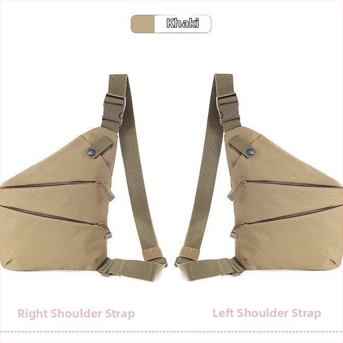 Тактическа чанта през рамо за открити спортове, едноцветен дизайн, Oxford материал, Nylon подплата, водоустойчива и ултралека