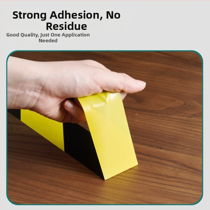 PE varovná páska pre bezpečnosť na stavbe a označovanie podláh; lepidlo na báze gumy; papierové jadro; teplotný rozsah -50 až 100°C; ľahko odstraňuje bez zvyškov lepidla