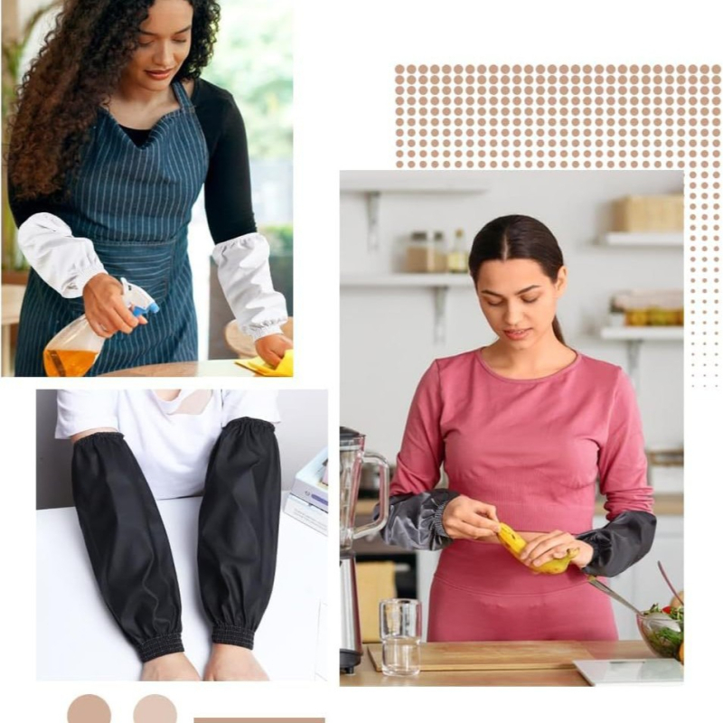 PU кожени предпазни ръкави за възрастни - водоустойчиви, маслоустойчиви, против замърсяване, износоустойчиви