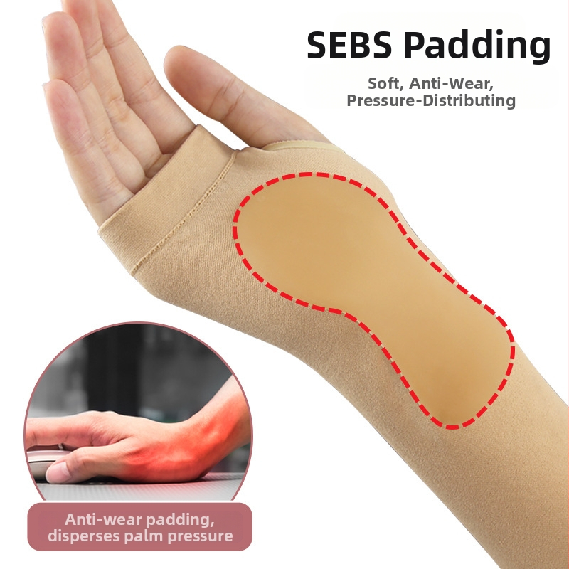 Защитни ръкавици за китката – нейлон и SEBS, мека длан против износване, за възрастни; подходящи за бягане, колоездене, скално катерене, йога и планински туризъм