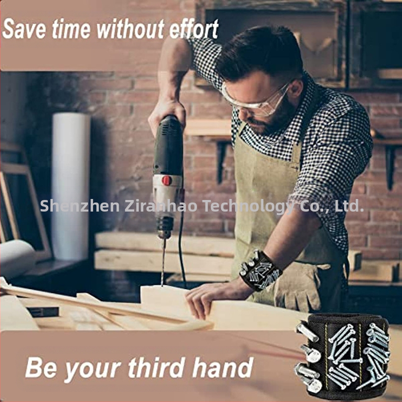 Magnetický zápästný pás, Oxford látka, ochrana zápästia, dospelí, balenie 200 ks