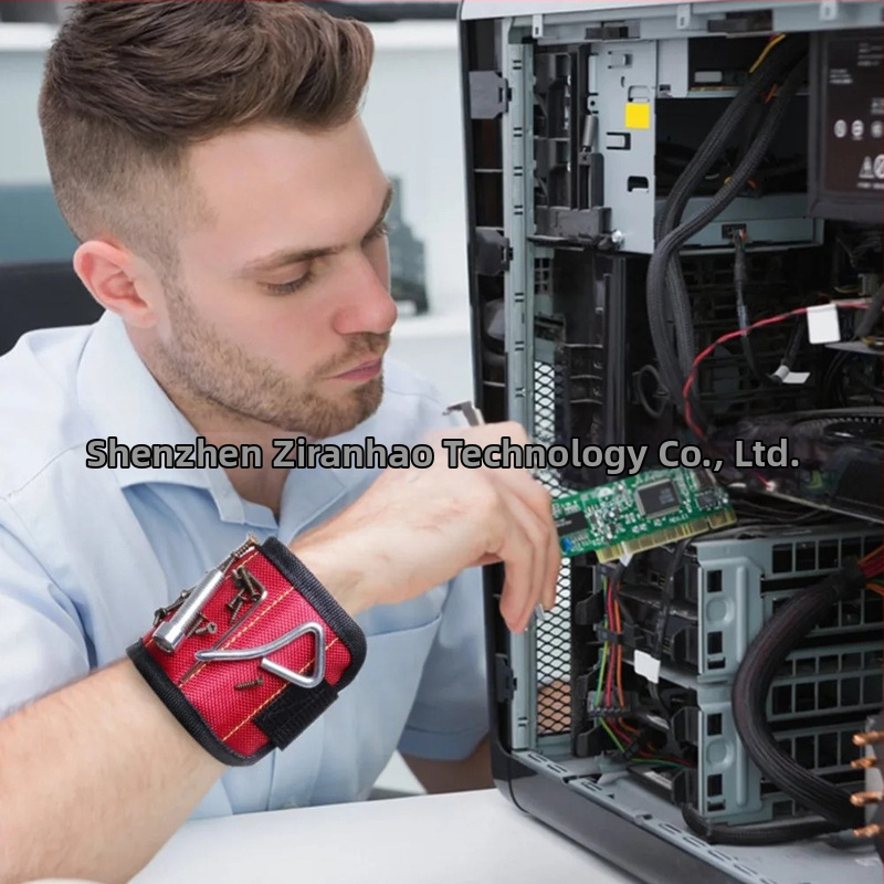 Magnetický zápästný pás, Oxford látka, ochrana zápästia, dospelí, balenie 200 ks